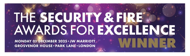 The Security & Fire Awards for Excellence 2025 WINNER Logo